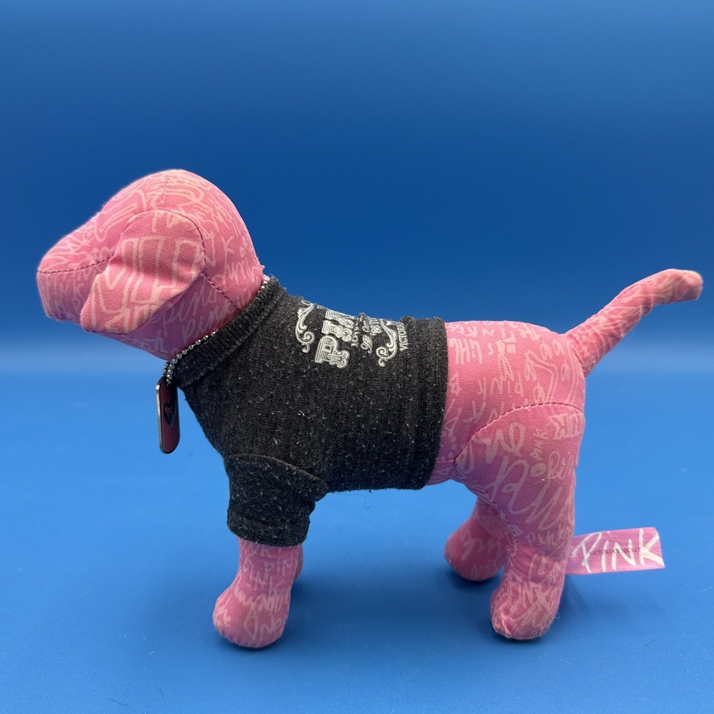 Victoria Secret Pink '86 Tour Love Rock N Roll Around World 6" Dog Plush